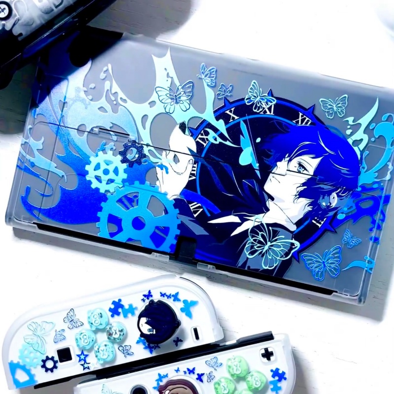 Nintendo Console Switch Oled - Twarde etui ochronne Makoto Yuki, półprzezroczyste,