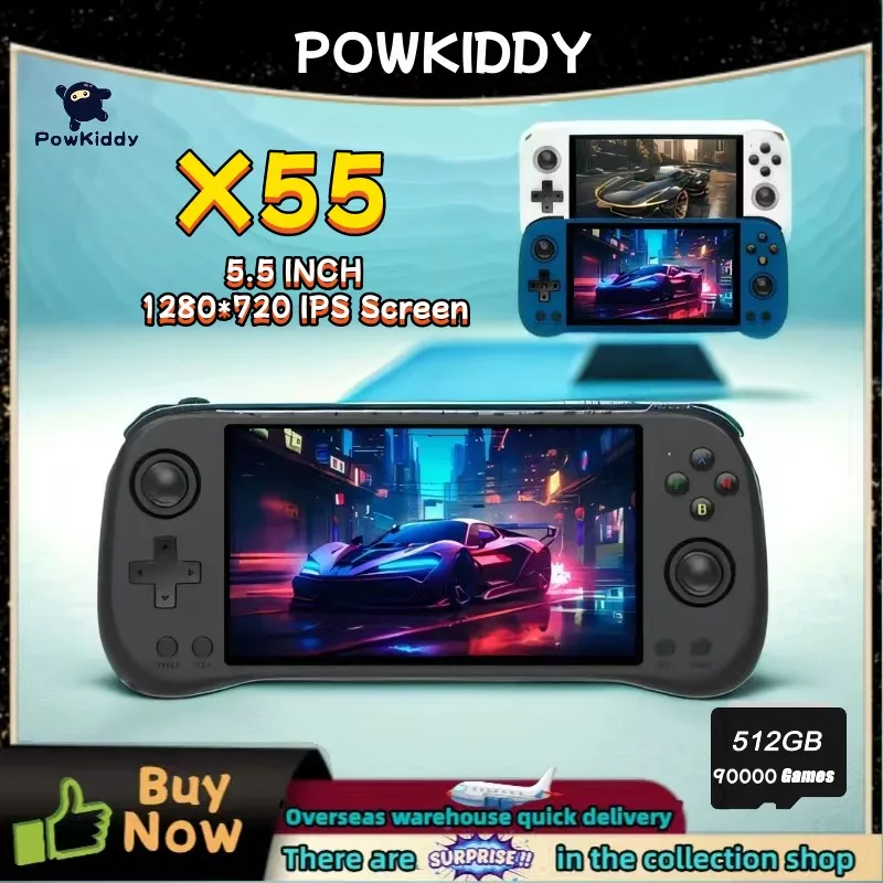 Gaming Console G90 - POWKIDDY X55 przenośna konsola do gier