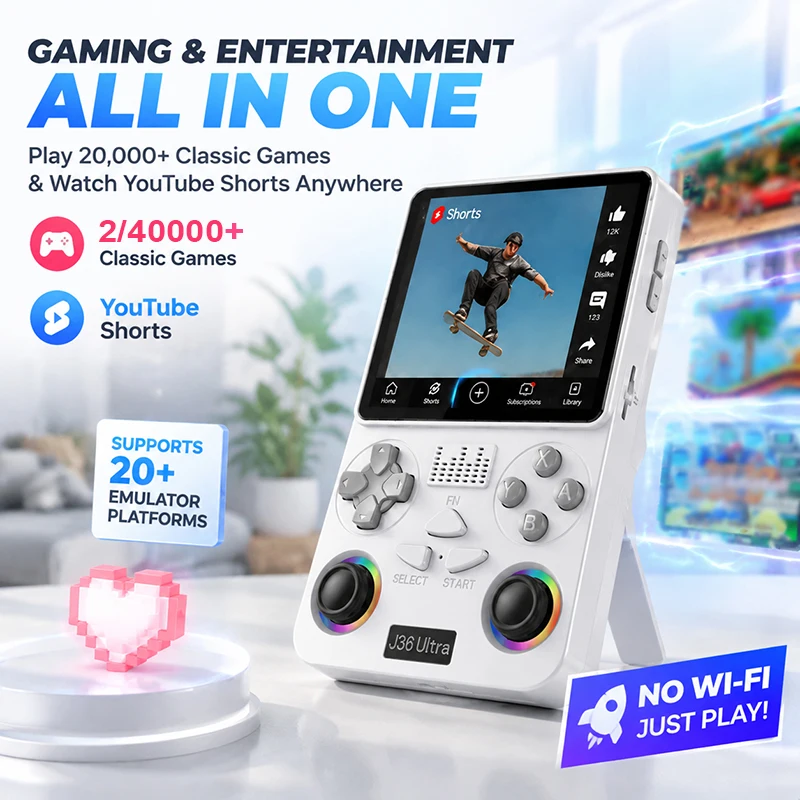 Gaming Console Youtube - J36 Ultra Android Handheld 2/40000+ Konsola
