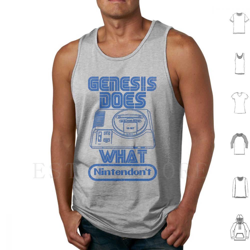 Gaming Console Genesis - Koszulki bez rękawów Tank Tops Bawełna