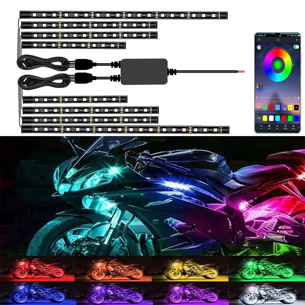 Led Gaming Light Strip - Motocyklowe oświetlenie dekoracyjne LED rgb LED