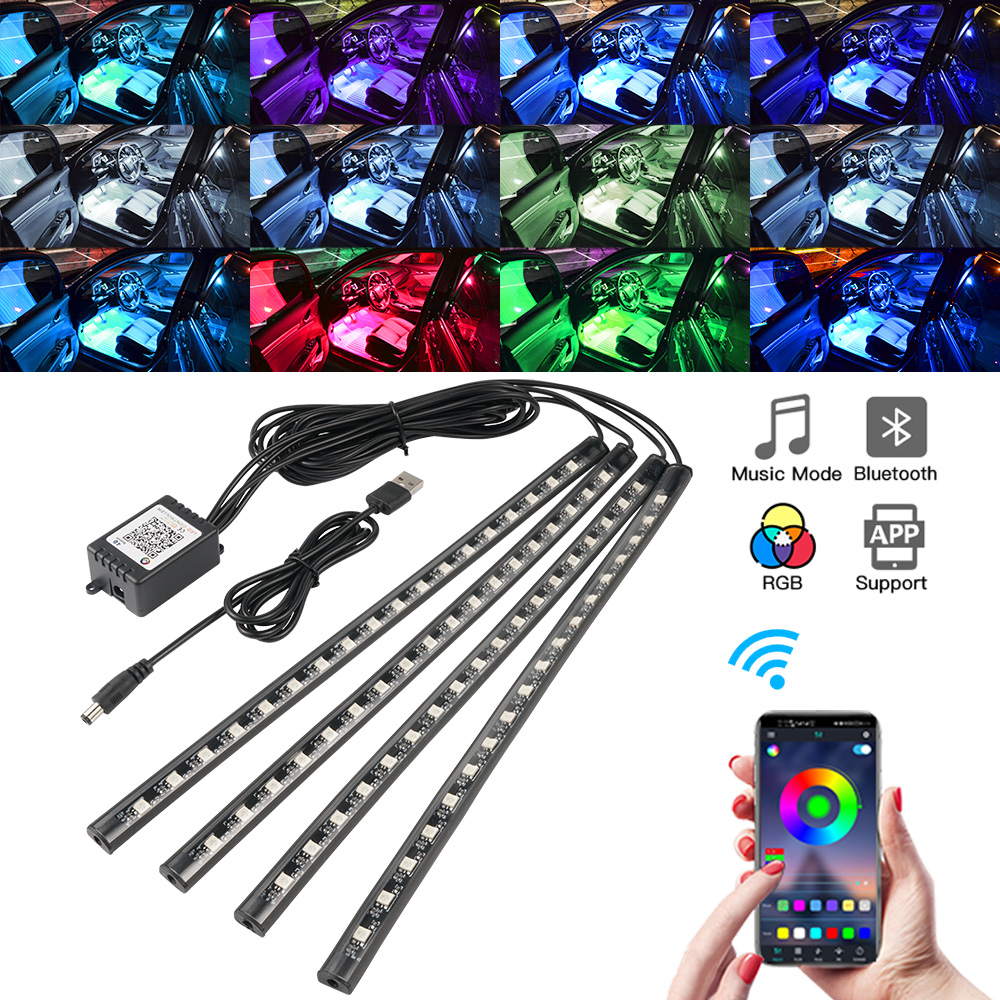 Led Gaming Light Strip - Neonowe LED-owe oświetlenie wnętrza samochodu, sterowane