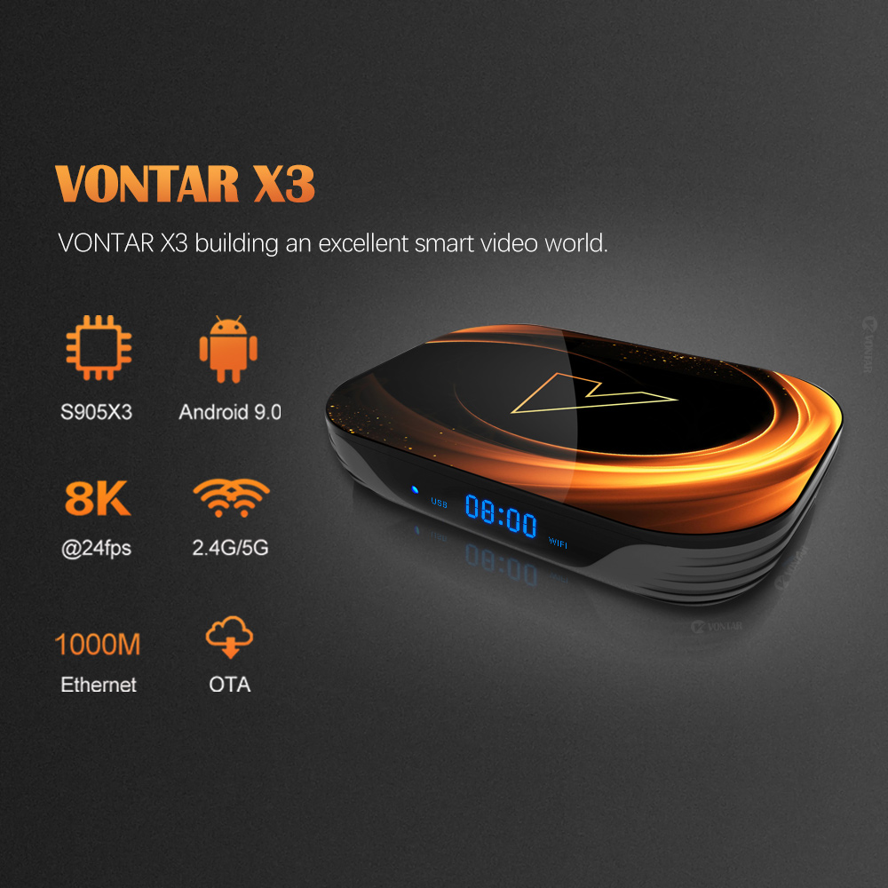VONTAR X3 4GB 32GB 8K TV BOX A – Gaming Console Tv Stand recenzja i cena