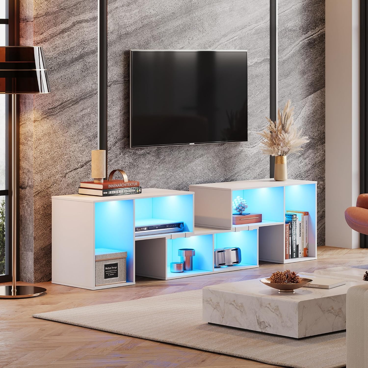 Rozkładana szafka RTV z paskie – Gaming Console Tv Stand recenzja i cena