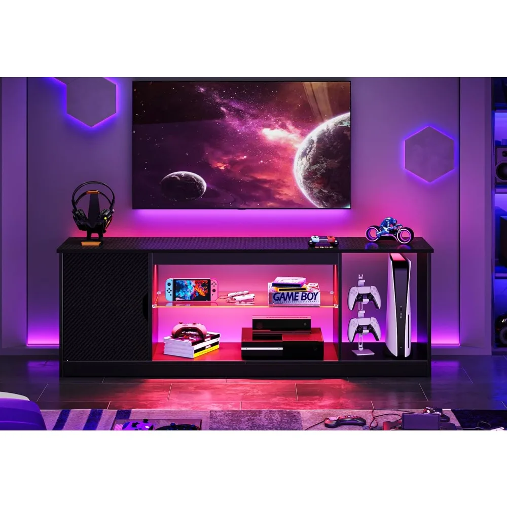 Bestier LED Entertainment Cent – Gaming Console Tv Stand recenzja i cena