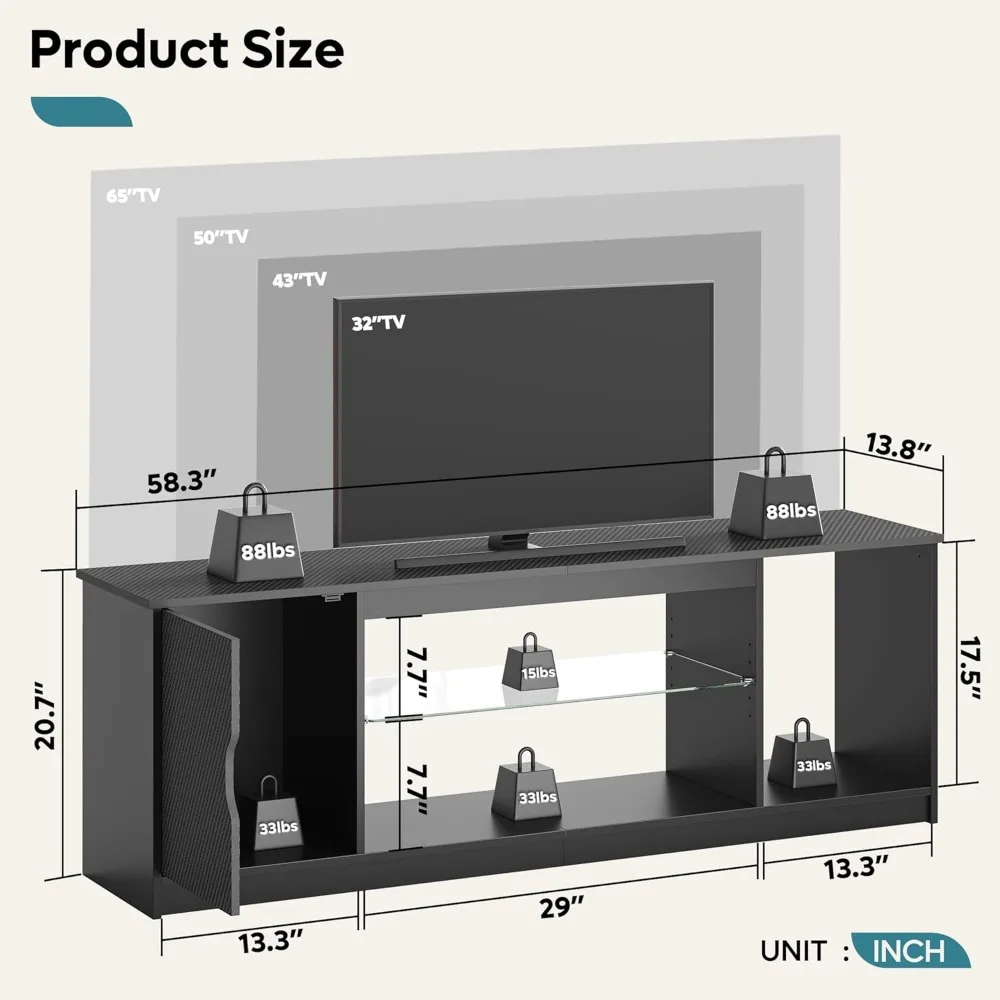 Bestier LED Entertainment Cent – Gaming Console Tv Stand recenzja i cena