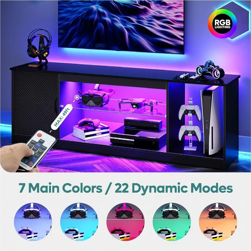 Bestier LED Entertainment Cent – Gaming Console Tv Stand recenzja i cena