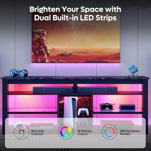 Szafka RTV na telewizor 70 cal – Gaming Console Tv Stand recenzja i cena