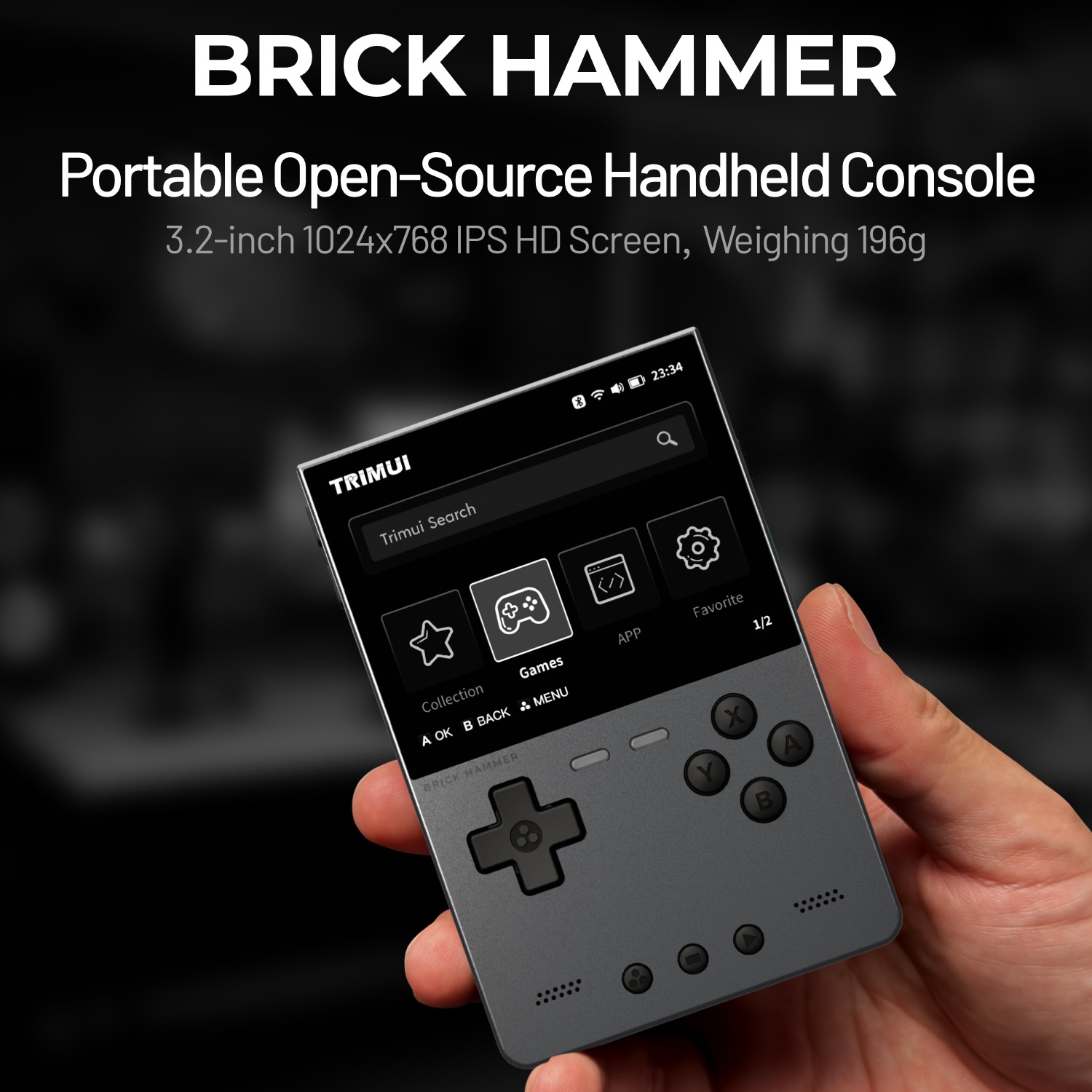 TRIMUI BRICK HAMMER Retro Kons – Gaming Console Car recenzja i cena