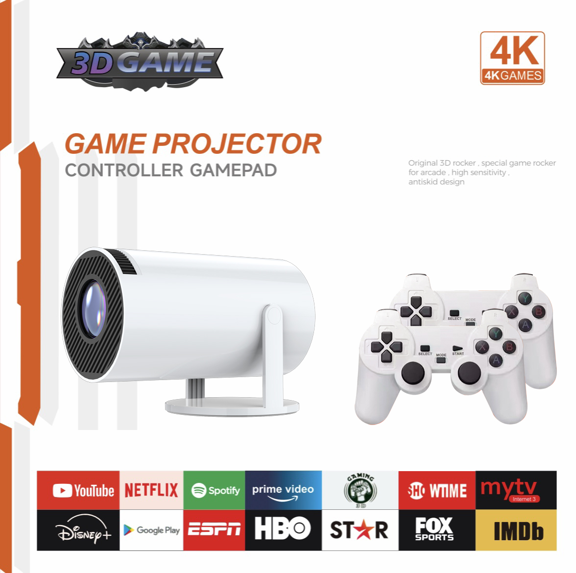 Projektor do gier 3D 2 w 1 F30 – Gaming Console Youtube recenzja i cena