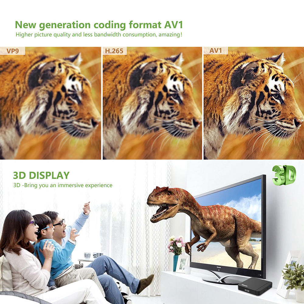 Tanix W2 Smart TV Box Android  – Gaming Console Tv Stand recenzja i cena