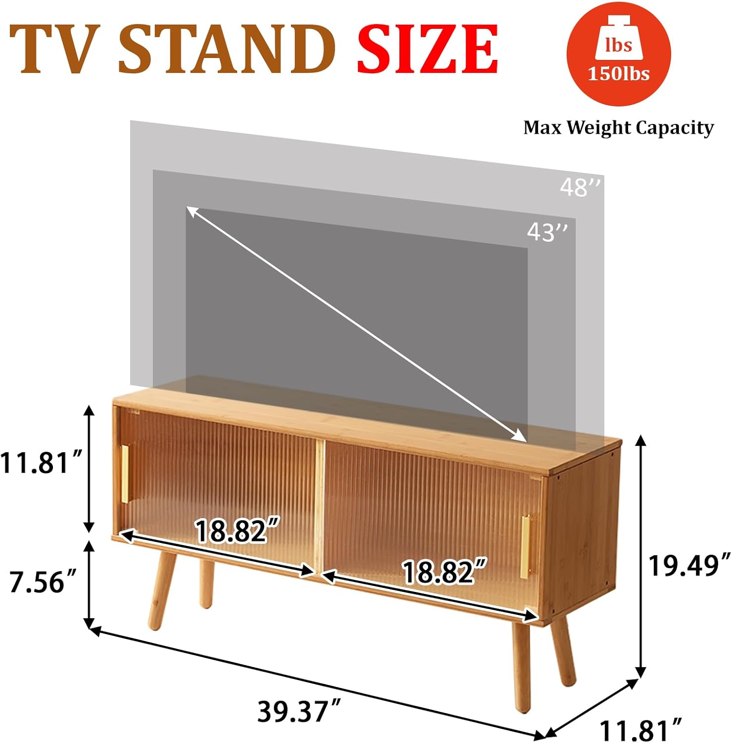 Bambusowy stojak pod telewizor – Gaming Console Tv Stand recenzja i cena