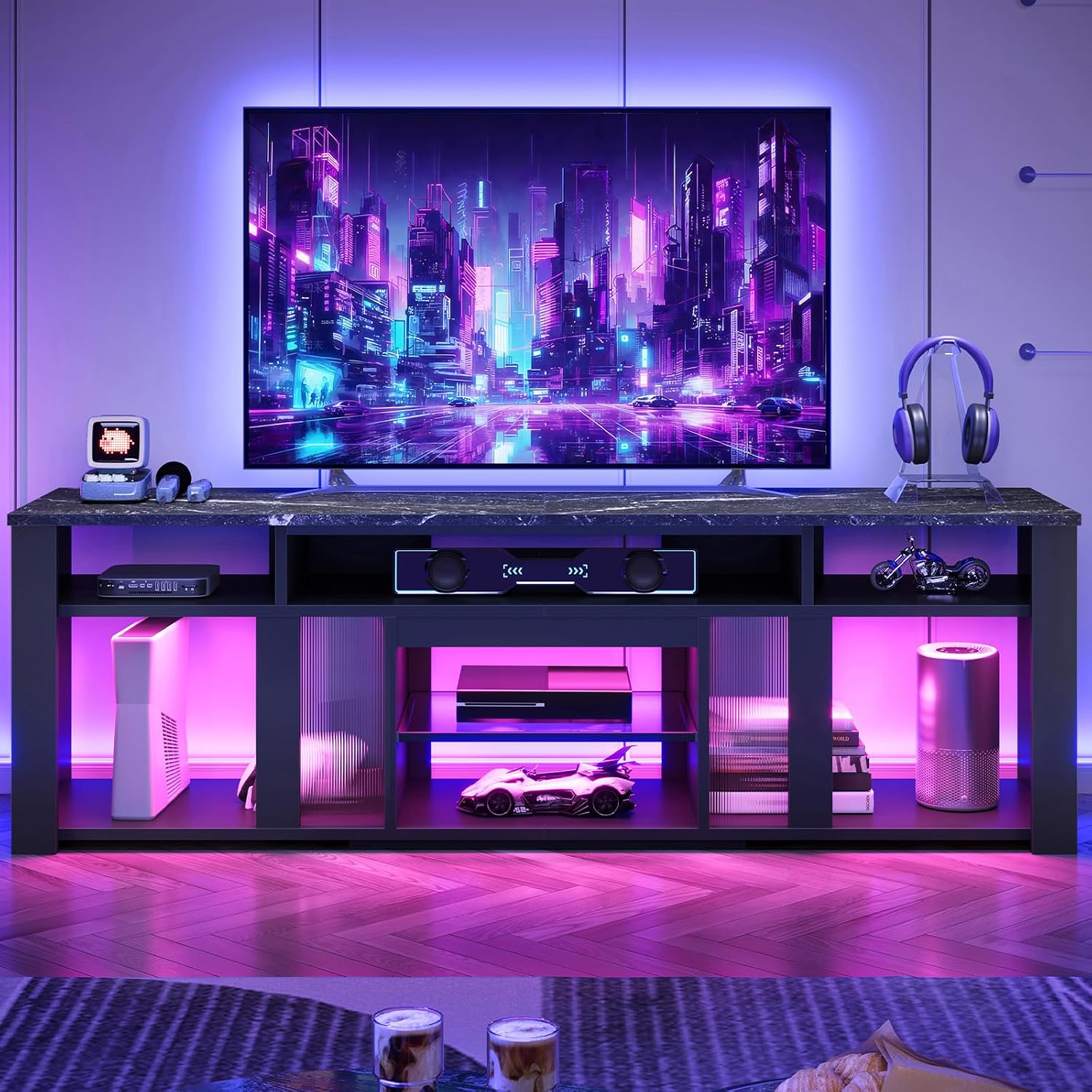 Szafka RTV 80 cali, centrum ro – Gaming Console Tv Stand recenzja i cena