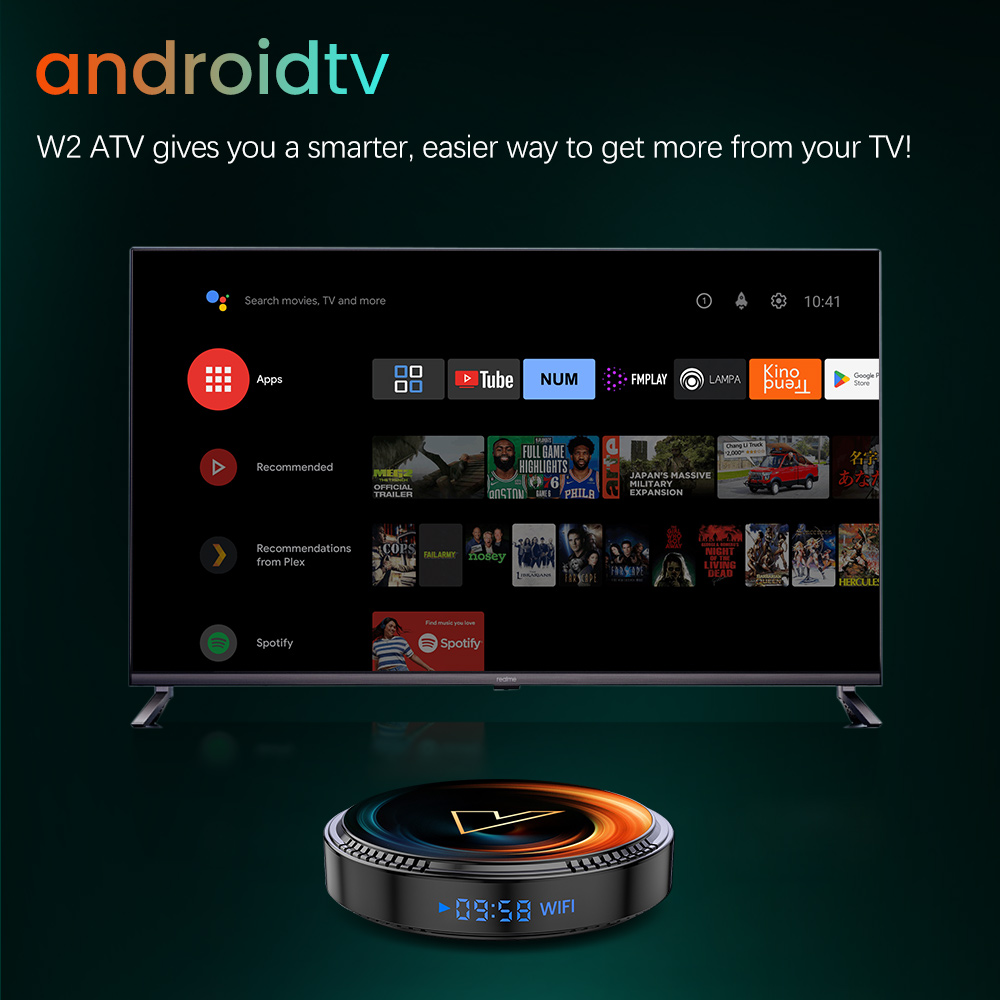 VONTAR W2 ATV AndroidTV 11.0 S – Gaming Console Tv Stand recenzja i cena