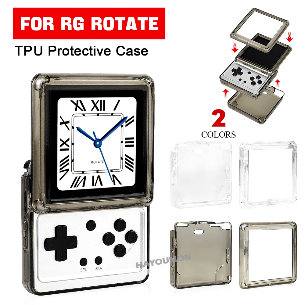 Przezroczyste czarne etui TPU  – Gaming Console Anbernic recenzja i cena